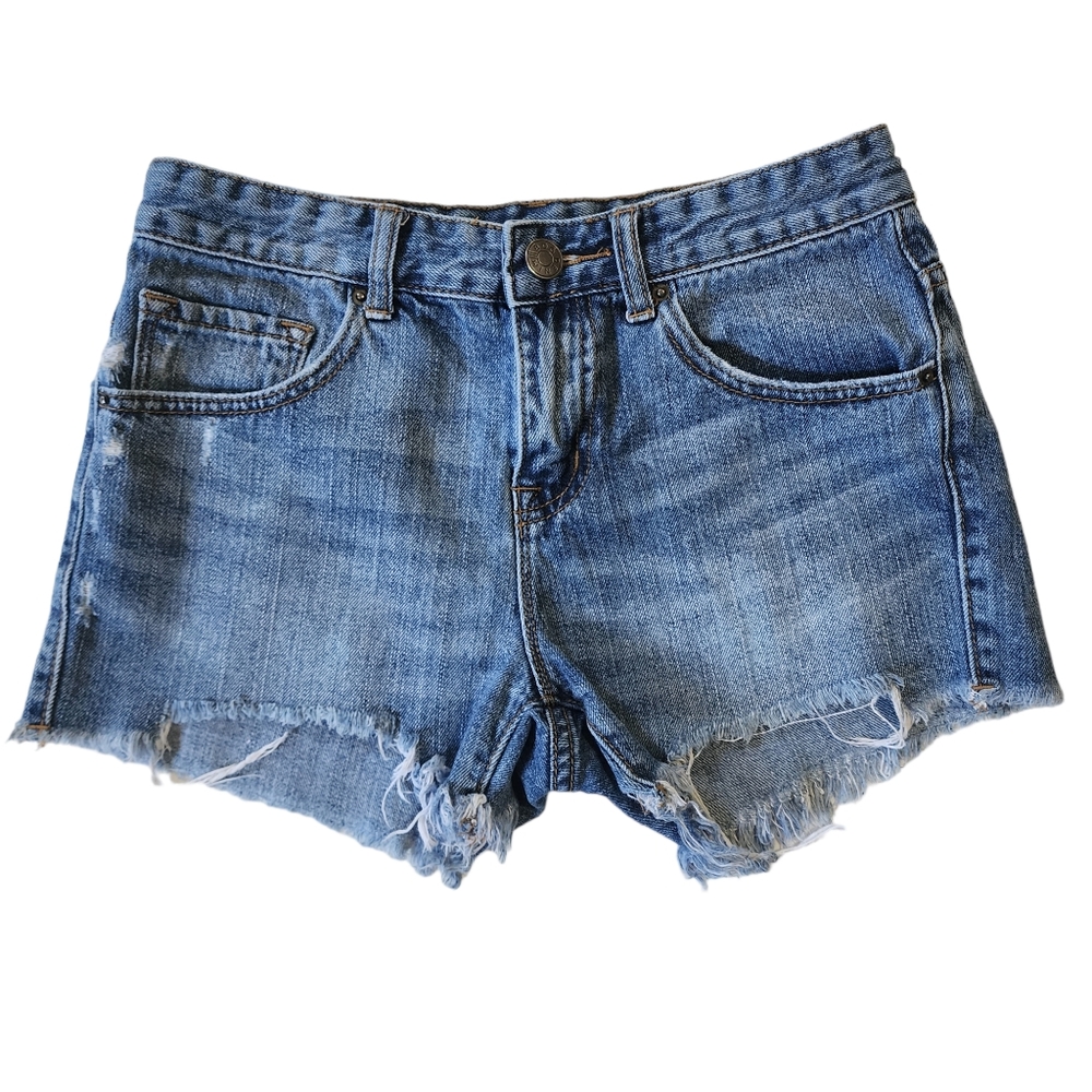 BDG Mid Rise Freja Vintage Fit Jean Shorts Sz 25